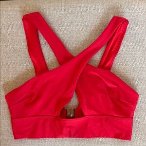 H&M red cross-front bikini in great condition!